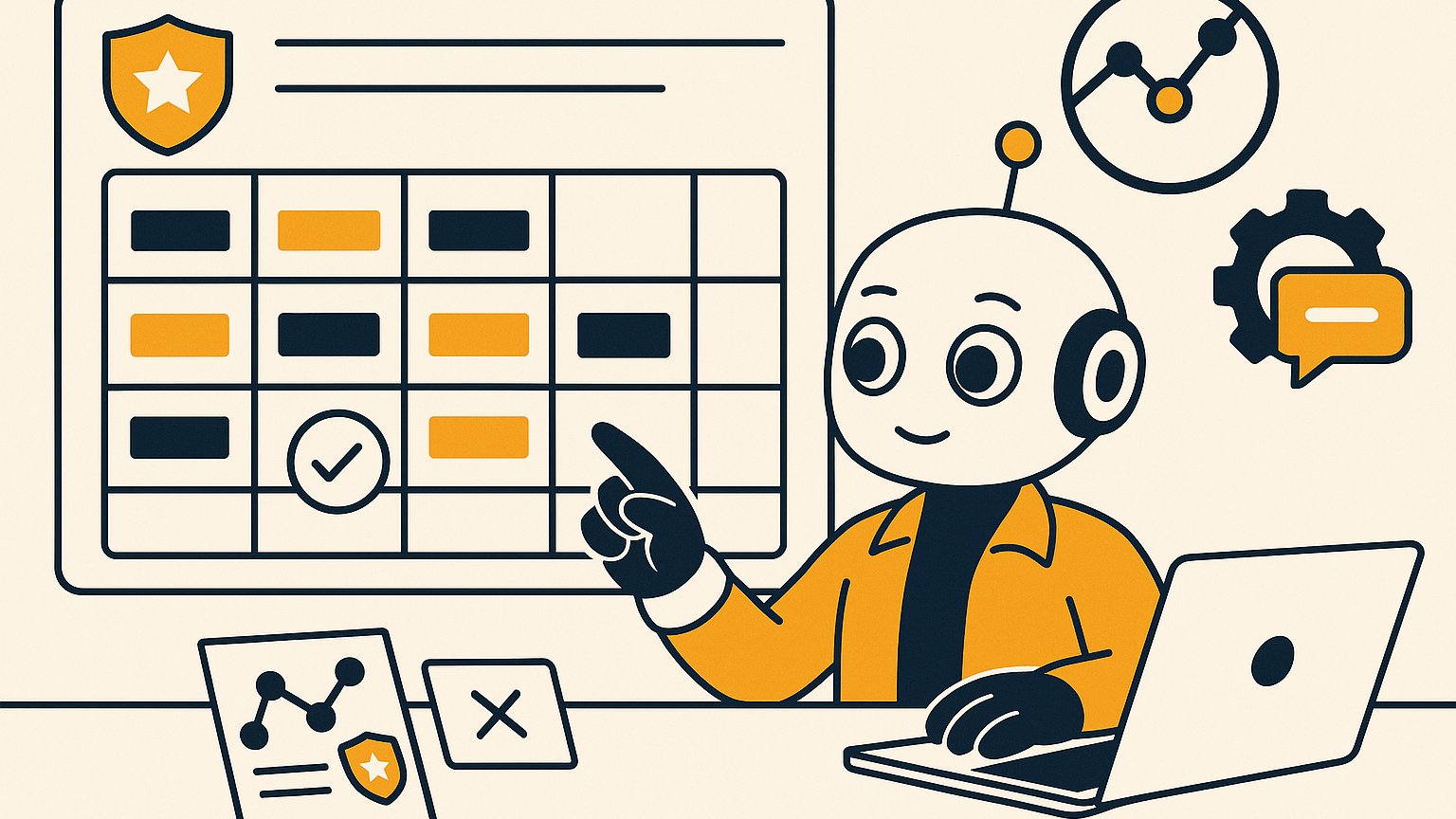 Illustratie bij: merkveilige kalenderautomatisering voor meerdere kanalen